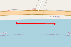 Map showing Middle of Braighe Minch side