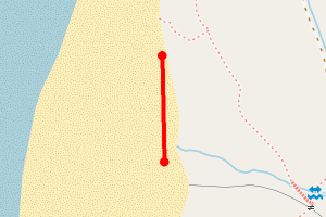 Map showing Rhossili (Steps to cliff)