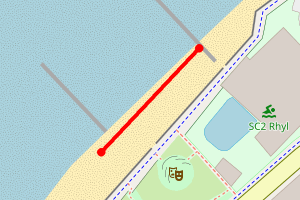 Map showing Rhyl West