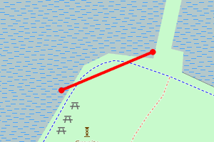 Map showing Bo'Ness West of the harbour
