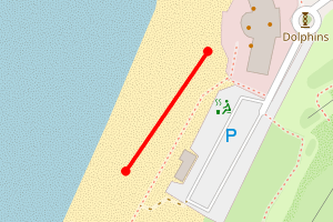 Map showing Fistral North