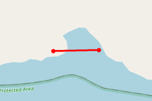 Map showing Ardness Cove