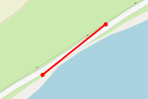 Map showing Johnshaven Harbour