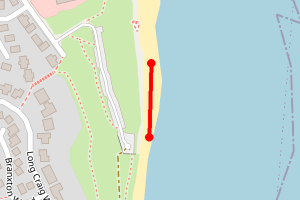 Map showing Seafield Kirkcaldy (Seafield Beach car park)