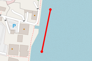Map showing Ingoldmells opposite Jackson Cor Road