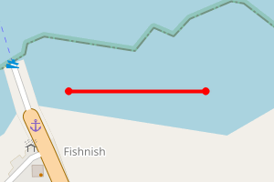 Map showing Fishnish