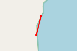 Map showing Ristol beach