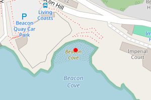 Map showing Beacon Cove