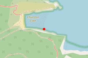 Map showing Churston Cove