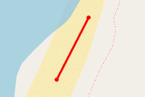 Map showing Siobhan Beck