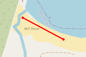 Map showing Mill Shore