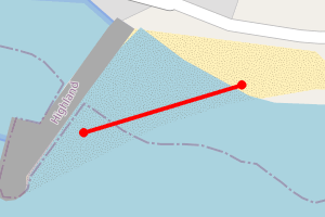 Map showing Helmsdale