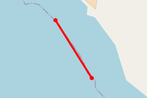Map showing Elwick Bay