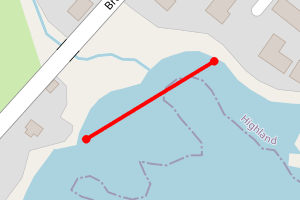 Map showing Broadhaven (Wick)