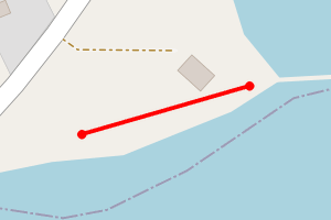 Map showing Spelve shorebase