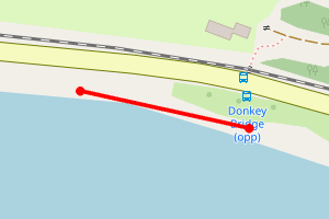 Map showing Invergordon - Donkey Bridge