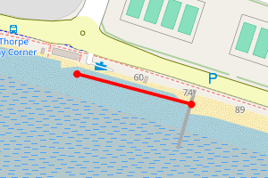 Map showing Thorpe Bay Esplanade 6