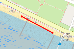 Map showing Thorpe Bay Esplanade 1
