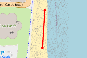 Map showing Deal Castle 1