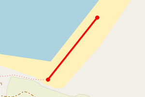 Map showing Traigh Lingeigh (North Uist)