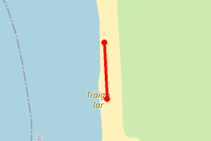 Map showing Nisabost Beach (Harris)
