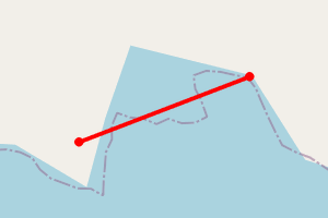 Map showing Kenny's Harbour, Bhaltos (Lewis)