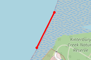 Map showing Kinterbury Creek South