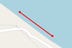 Map showing NDY - Scuthvie Bay