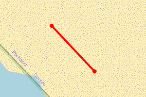Map showing Chesil - opposite car park