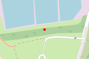 Map showing Budds Farm