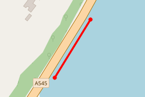 Map showing Beach from the car park by SeaCoast Sauna