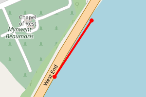 Map showing Beaumaris beach 3