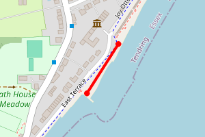 Map showing Walton on the Naze - East Terrace