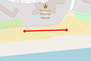 Map showing Blind Veterans Centre Rustington