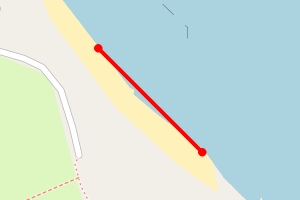 Map showing Berwick Beach - Haven GBBC