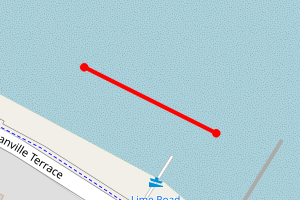 Map showing Redcar Granville Terrace