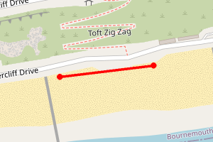 Map showing Bournemouth East Toft Zig Zag