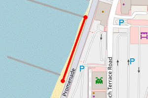 Map showing Hunstanton Beach Terrace Road
