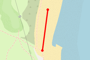 Map showing Tenby South 2 (Penally Beach)