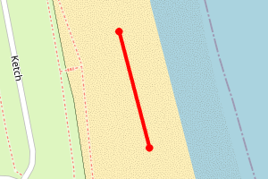 Map showing Seashore Haven Beach