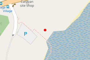 Map showing Sandy Hills Bay