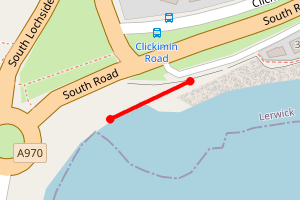 Map showing Jimmy Col's Steps