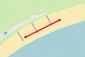 Map showing Newton Beach 2