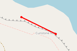 Map showing Cleveland Way