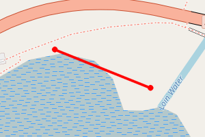 Map showing Arrochar - west of the metal bridge