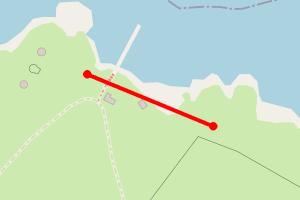 Map showing Castle Rock Beach, Flat Holm
