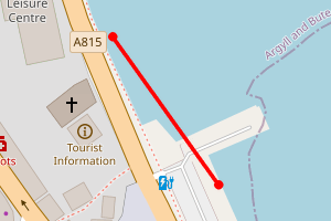Map showing East Bay - Coal Pier