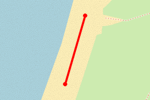 Map showing Formby (south of Victoria road)