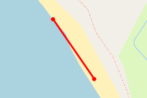 Map showing Stravanan Beach 2