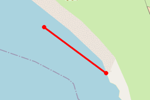 Map showing Berneray - Cnoc nan Claigeann